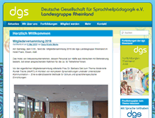 Tablet Screenshot of dgs-rheinland.de